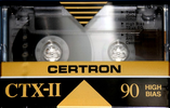 Compact Cassette Certron CTX-II 90 Type II Chrome South Korea
