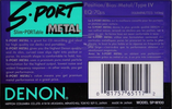 Compact Cassette Denon S-Port 100 "SP-M100" Type IV Metal 1990 North America
