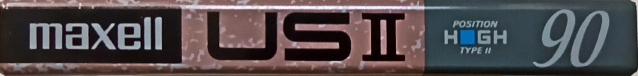 Compact Cassette Maxell US 90 "USII 90" Type II Chrome 1990 Japan
