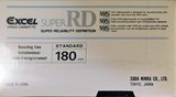 VHS, Video Home System Excel 180 "Super RD" Type I Normal Europe