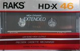 Compact Cassette RAKS HD-X 46 Type I Normal 1989 Europe