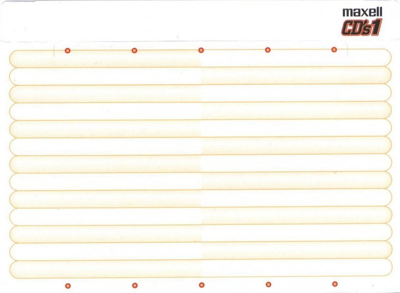 Compact Cassette Maxell CD`s I / CD`s 1 80 "CDS1-80N Music Vitamins" Type I Normal 2000 Japan