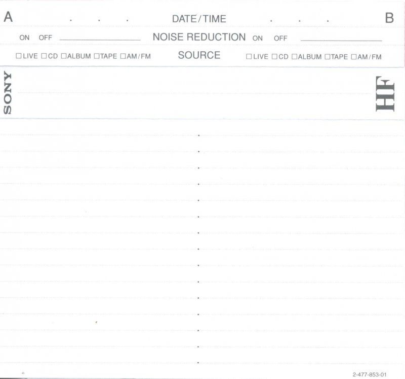Compact Cassette: Sony  - HF 90