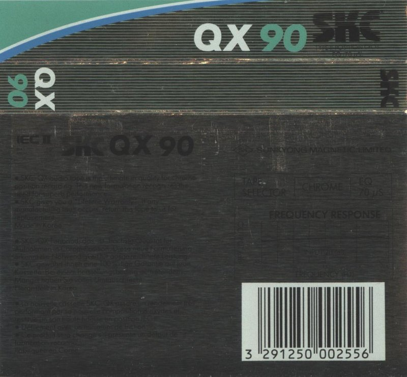 Compact Cassette SKC QX 90 Type II Chrome 1987 Europe