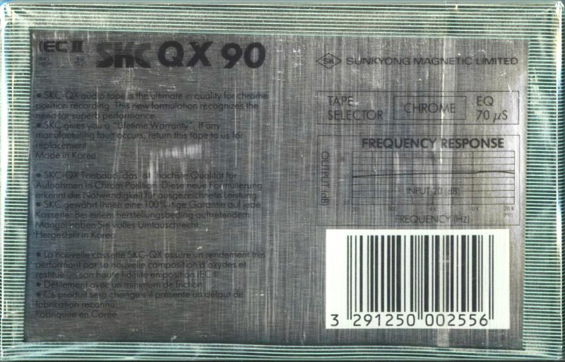 Compact Cassette: Sunkyong Magnetic Limited (SKM) SKC - QX 90