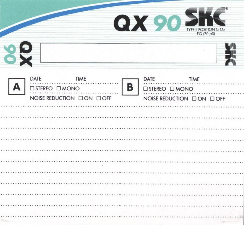 Compact Cassette: Sunkyong Magnetic Limited (SKM) SKC - QX 90