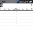 Compact Cassette JVC AFII 90 "AF2-90B" Type II Chrome 1992 North America