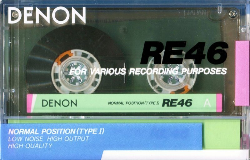 Compact Cassette Denon RE 46 Type I Normal 1987 Japan