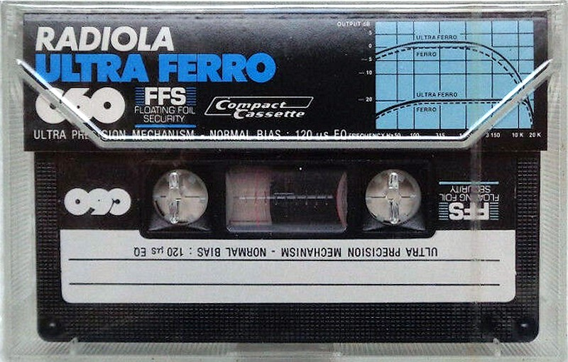 Compact Cassette Radiola Ultra Ferro 60 Type I Normal 1981 Europe