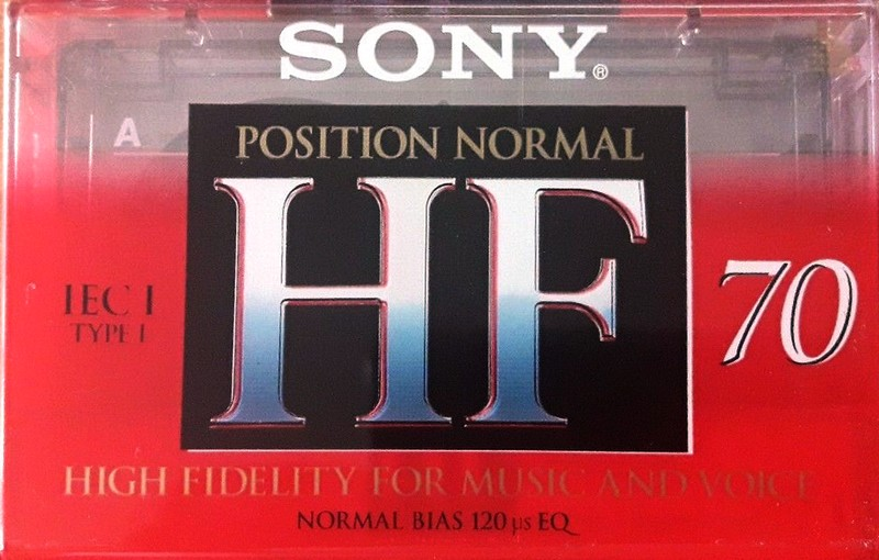 Compact Cassette Sony HF 70 Type I Normal 1996 Europe