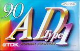 Compact Cassette TDK AD1 90 "AD1-90" Type I Normal 1995 Japan