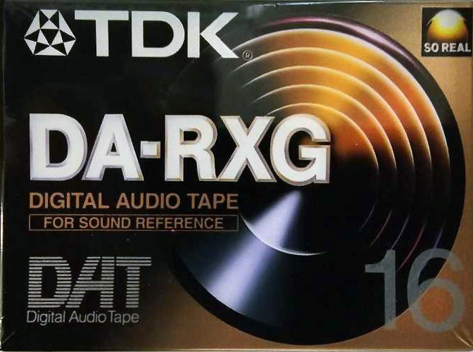 Digital Audio Tape TDK DA-RXG 16 "DA-RXG16EC" Type IV Metal 1996 Europe