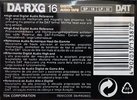 Digital Audio Tape TDK DA-RXG 16 "DA-RXG16EC" Type IV Metal 1996 Europe