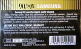 Compact Cassette Samsung SQX 90 Type II Chrome USA