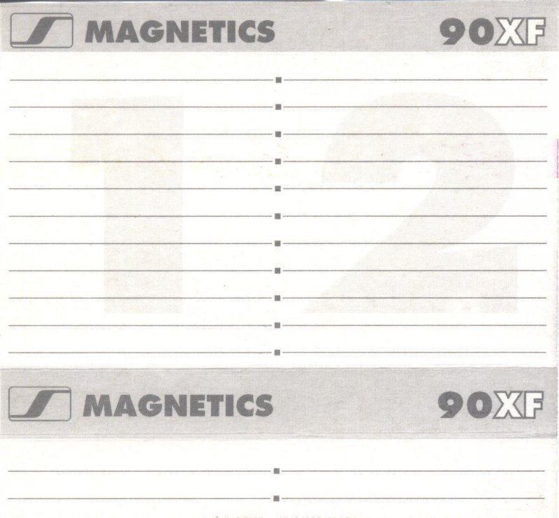 Compact Cassette:  Magnetics - XF 90