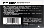 Compact Cassette Thats CD 100 "CD-II" Type II Chrome 1987 USA