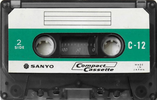 Compact Cassette Sanyo 12 Type I Normal 1981 Japan