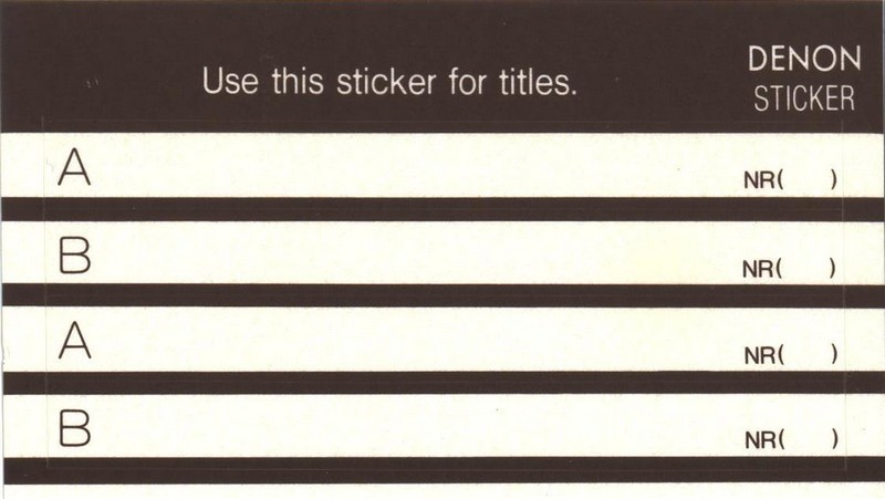 Compact Cassette Denon DX1 90 "DX1-90TE" Type I Normal 1992 Europe