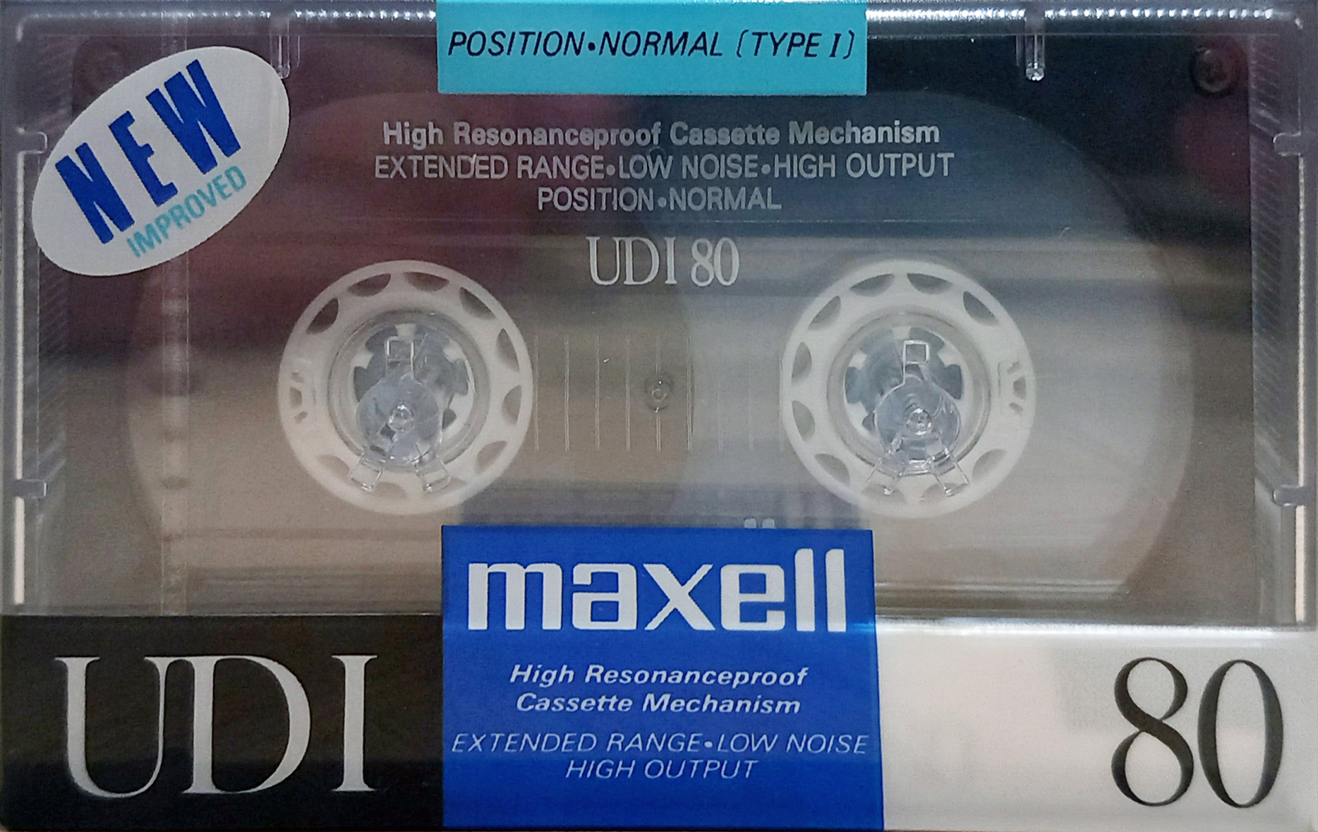 Compact Cassette Maxell UDI / UD1 80 Type I Normal 1988 Japan