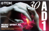 Compact Cassette TDK AD1 30 "AD1-30S" Type I Normal 1997 Japan