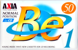 Compact Cassette AXIA Be 1 50 "BE1A 50" Type I Normal 1996 Japan