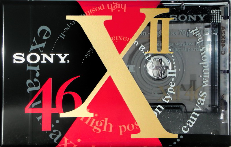 Compact Cassette Sony XII 46 "C-46X2A" Type II Chrome 1993 Japan