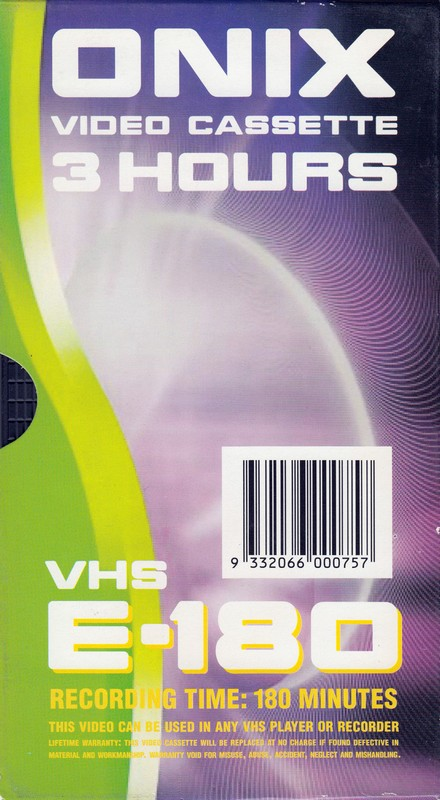 VHS, Video Home System:  Onix -  180