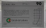 Compact Cassette Circulo de Leitores 90 "Cromio CR" Type II Chrome 1986 Portugal