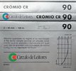 Compact Cassette Circulo de Leitores 90 "Cromio CR" Type II Chrome 1986 Portugal