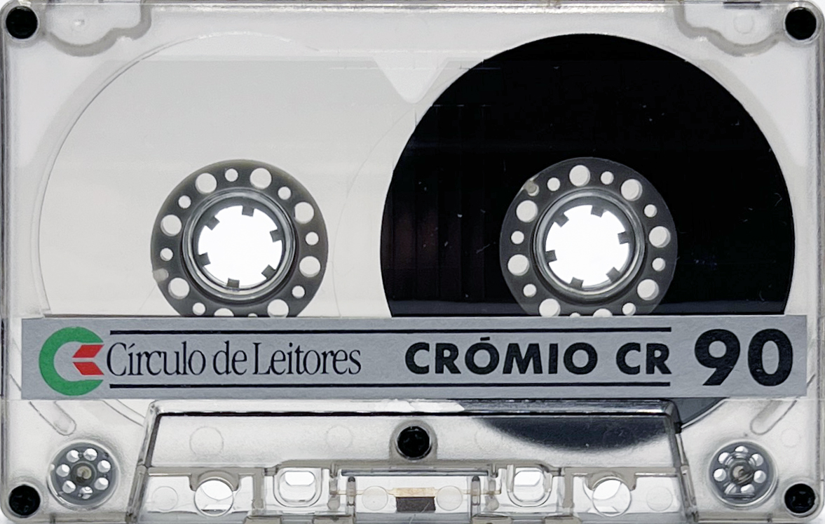 Compact Cassette Circulo de Leitores 90 "Cromio CR" Type II Chrome 1986 Portugal