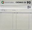 Compact Cassette Circulo de Leitores 90 "Cromio CR" Type II Chrome 1986 Portugal