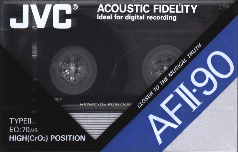 Compact Cassette JVC AFII 90 Type II Chrome 1990 North America