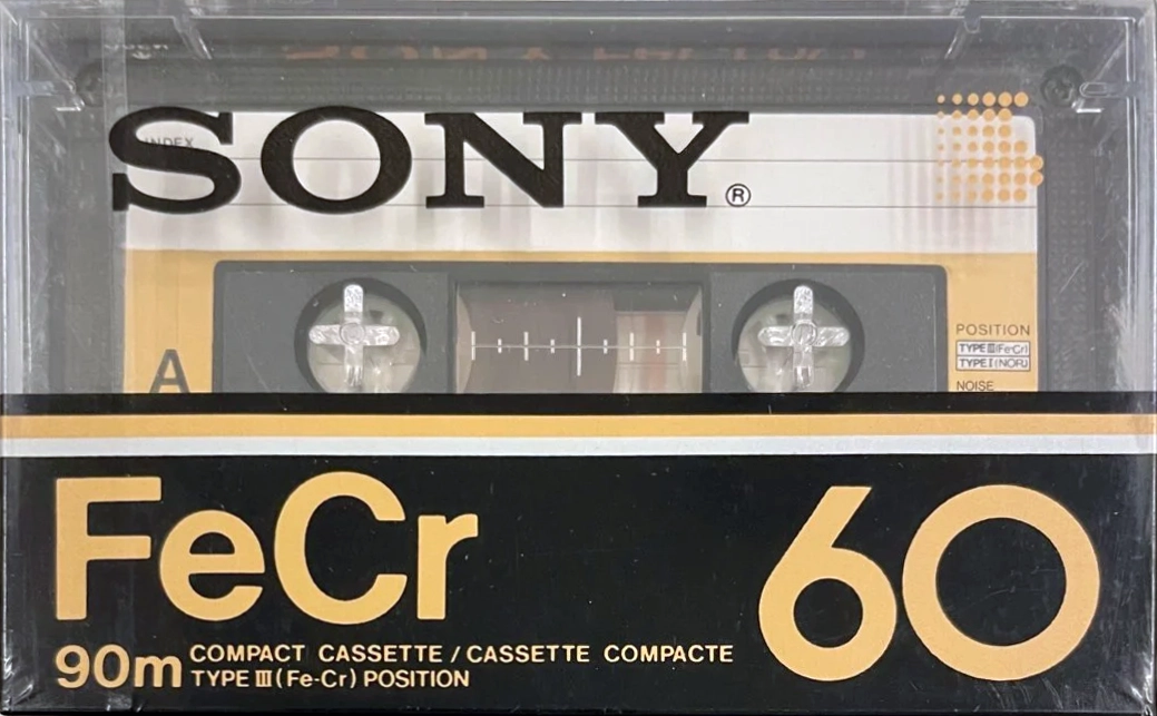 Compact Cassette Sony FeCr 60 Type III Ferro Chrome 1982 North America