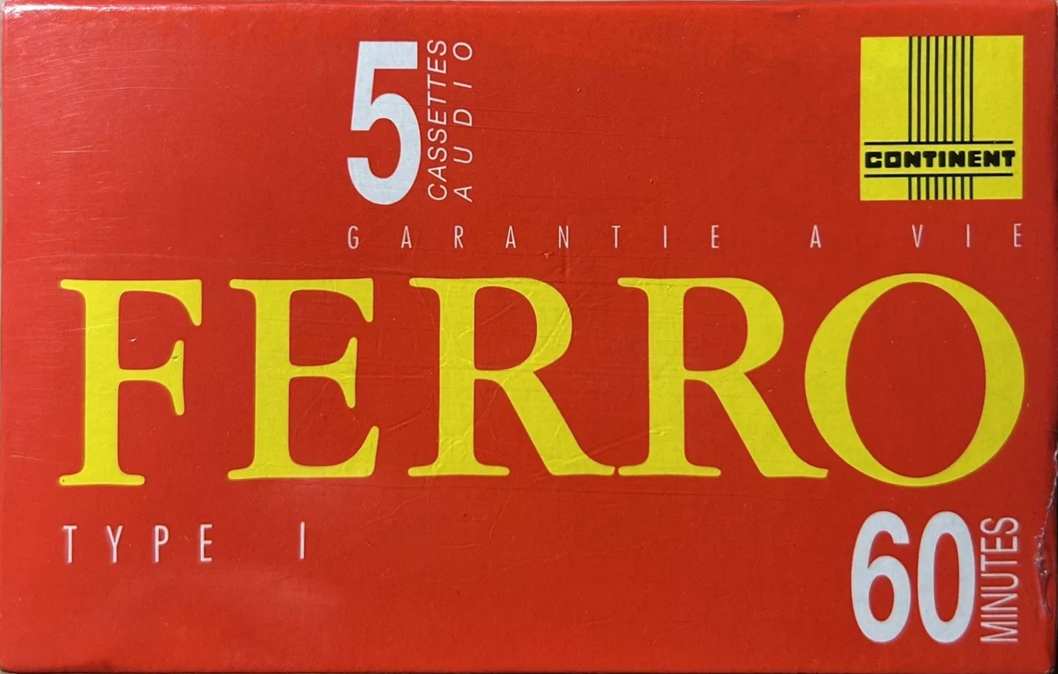 5 pack Continent / Continente 60 Type I Normal France