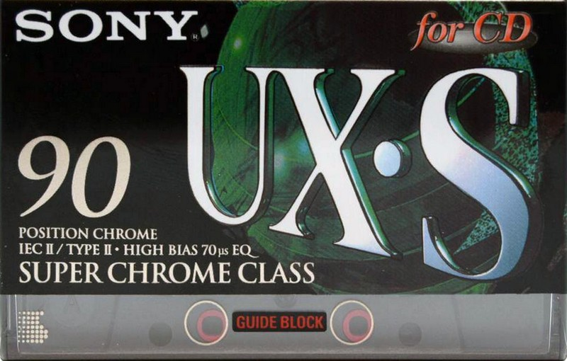 Compact Cassette Sony UX-S 90 Type II Chrome 1995 Europe