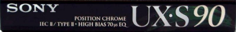 Compact Cassette Sony UX-S 90 Type II Chrome 1995 Europe