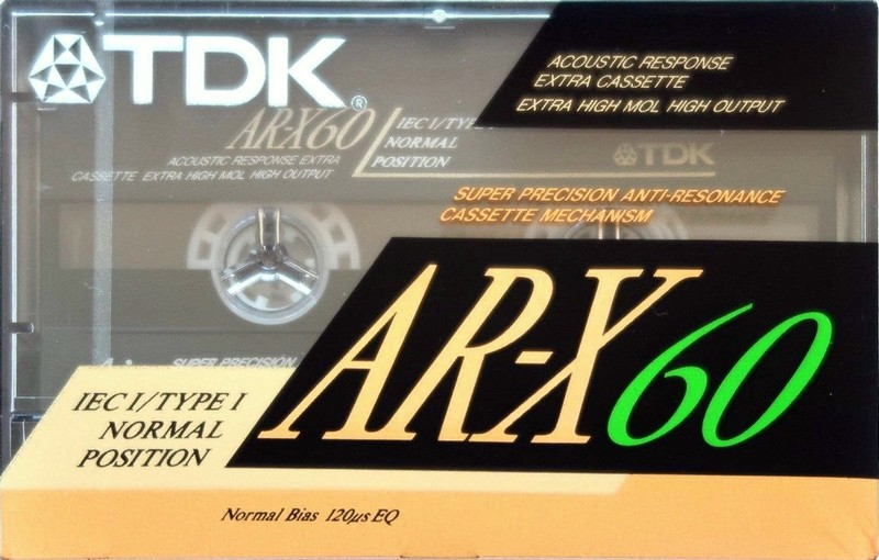 Compact Cassette TDK AR-X 60 "AR-X60AS" Type I Normal 1991 Australia