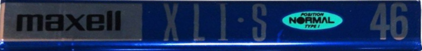 Compact Cassette Maxell XLI-S 46 "XLI-S 46(E)" Type I Normal 1995 Japan