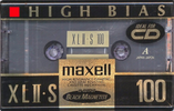 Compact Cassette Maxell XLII-S 100 Type II Chrome 1992 North America