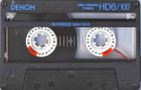 Compact Cassette Denon HD6 100 "HD6-100SE" Type II Chrome 1991 Worldwide