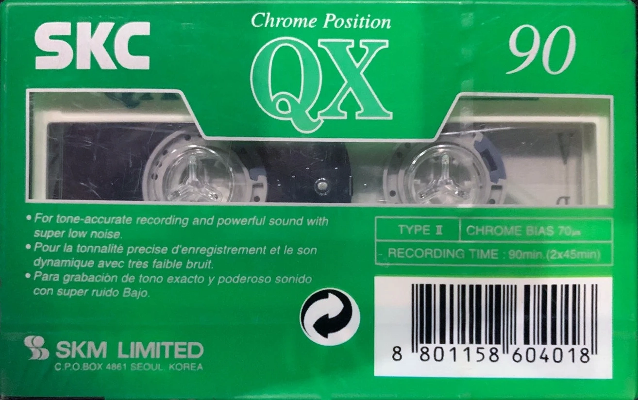 Compact Cassette SKC QX 90 Type II Chrome 2001 Worldwide