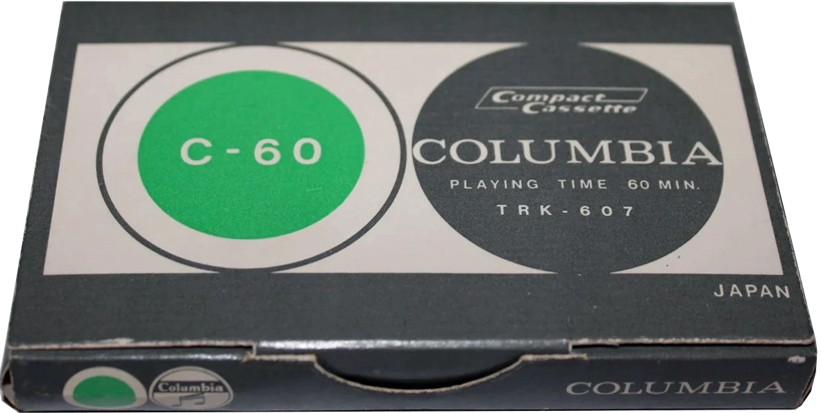 Compact Cassette Columbia TRK 60 "TRK-607" Type I Normal 1969 Japan