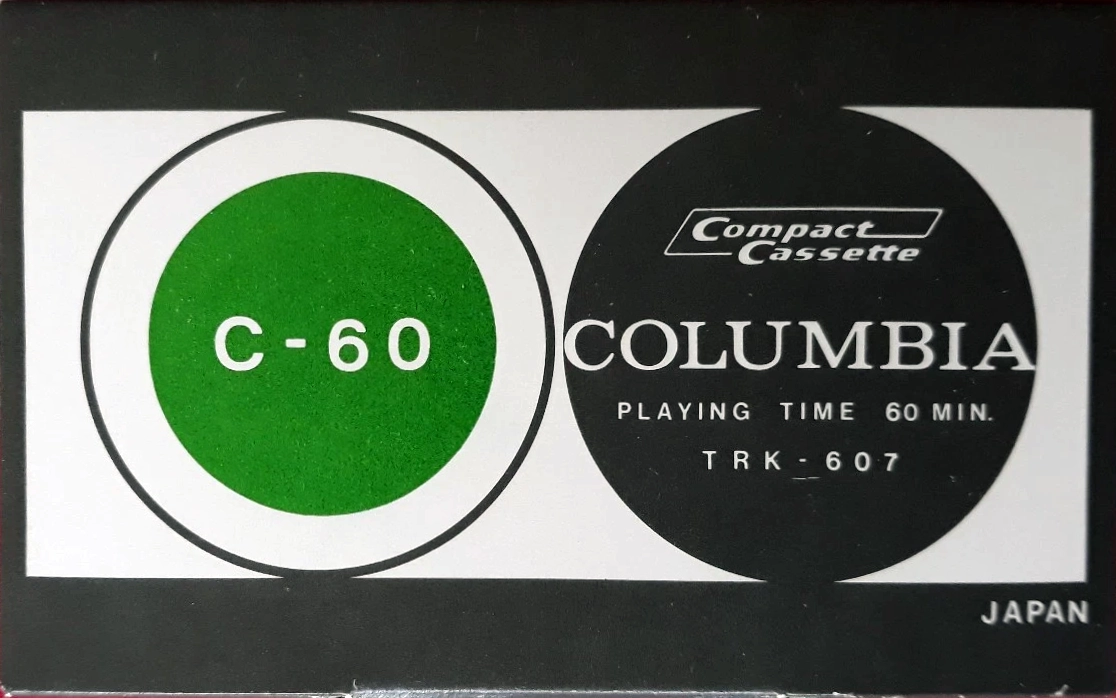 Compact Cassette Columbia TRK 60 "TRK-607" Type I Normal 1969 Japan