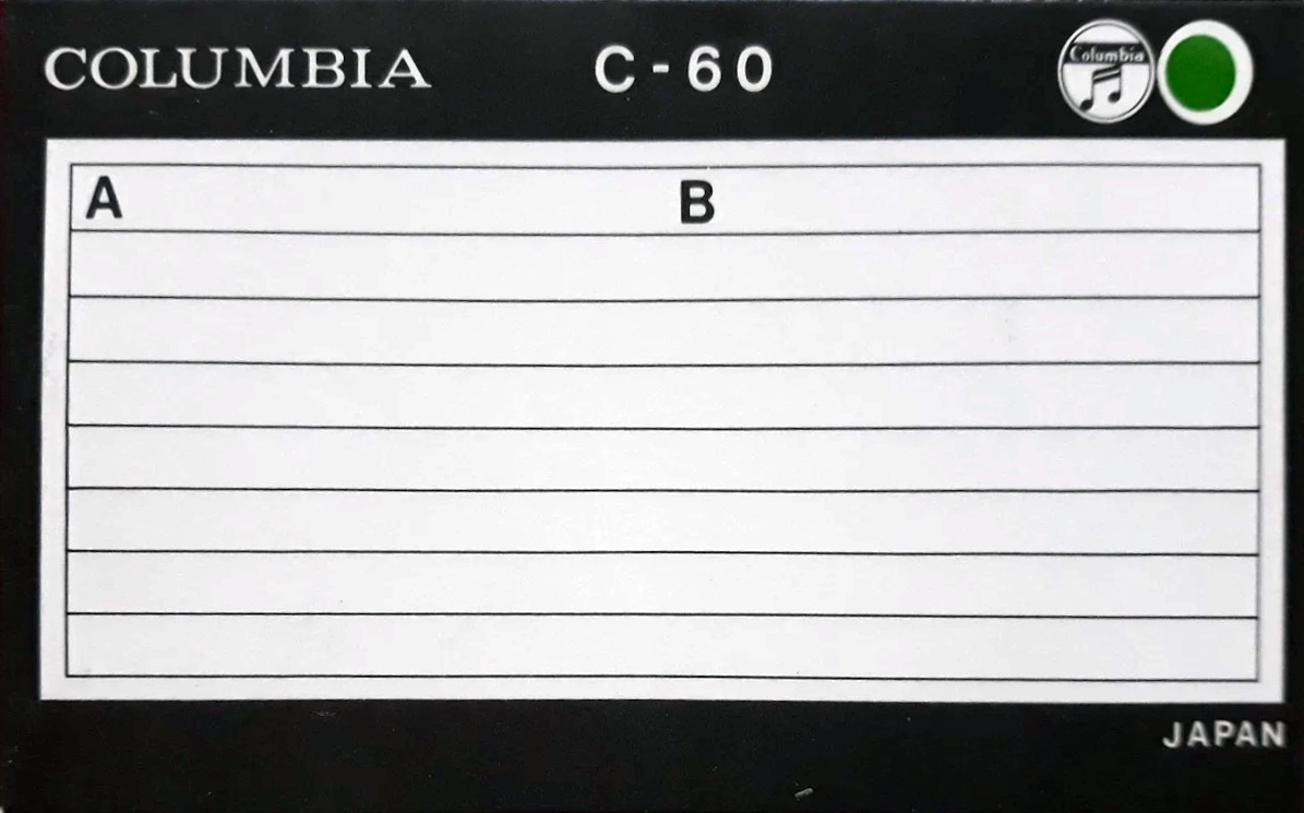 Compact Cassette Columbia TRK 60 "TRK-607" Type I Normal 1969 Japan