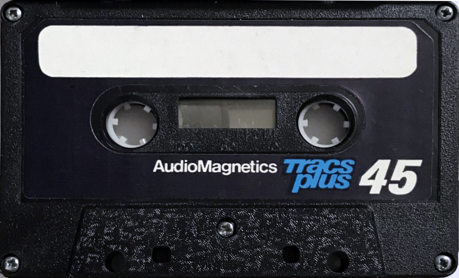 Compact Cassette Audio Magnetics Tracs Plus 45 Type I Normal 1979 Canada