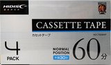 4 pack Hidisc HD 60 "HDCT60M4P" Type I Normal 2017 Japan
