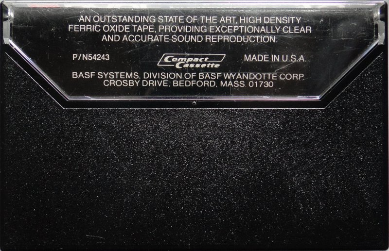 Compact Cassette BASF Professional I 90 Type I Normal 1976 USA