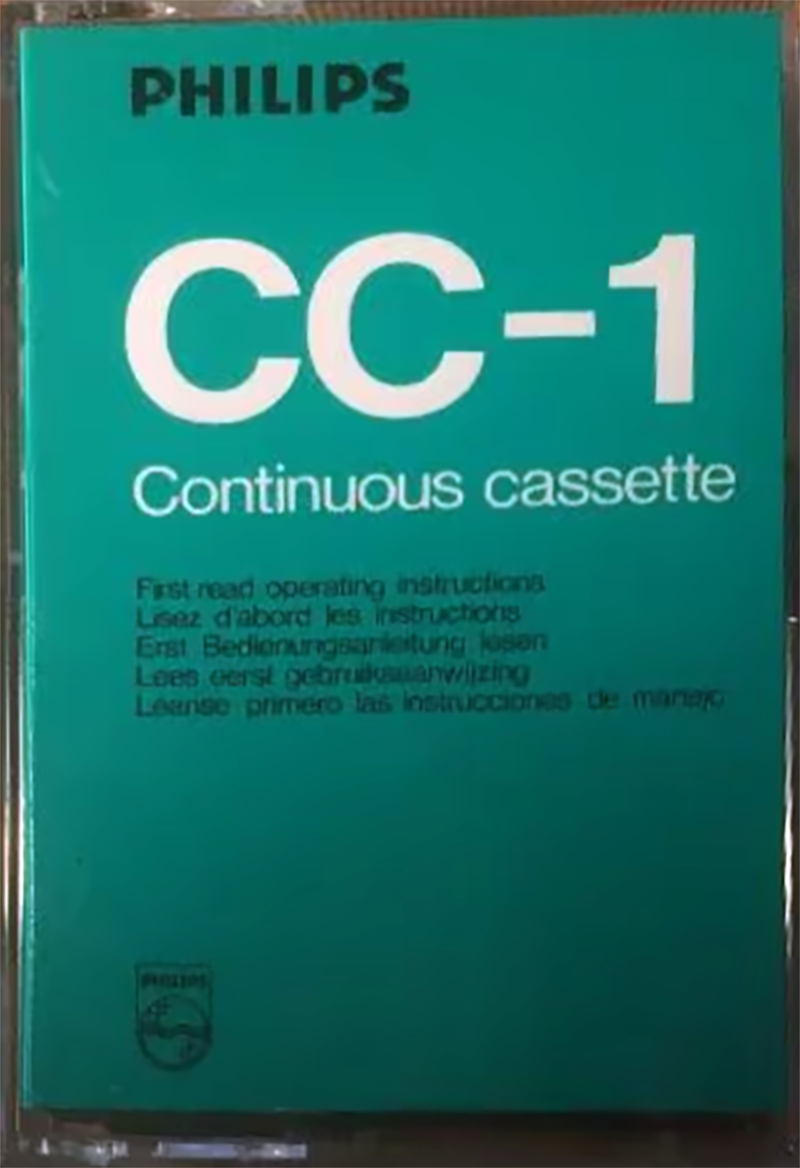 Compact Cassette Philips 1 "CC-1" Endless Cassette Europe