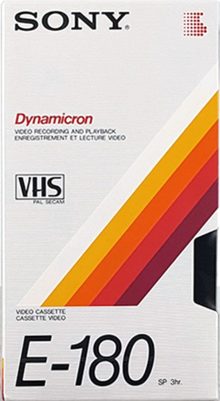 VHS, Video Home System Sony Dynamicron 180 Type I Normal 1984 Europe