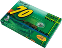 Compact Cassette Sony CDix II 70 "C-70CDX2G" Type II Chrome 1999 Japan